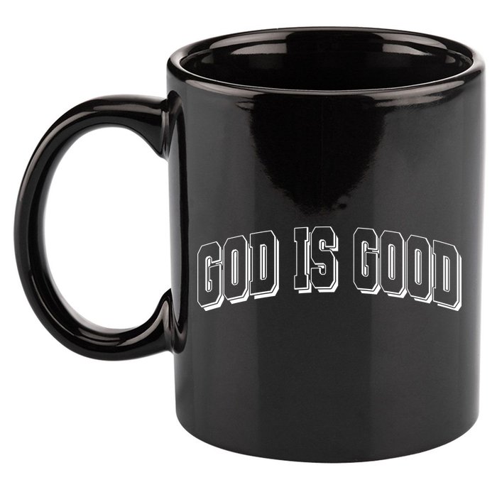 God Is Good Sports University Style Logo 11oz C Handle Ceramic Mug