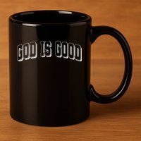 God Is Good Sports University Style Logo 11oz C Handle Ceramic Mug