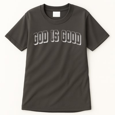 God Is Good Sports University Style Logo Tall T-Shirt