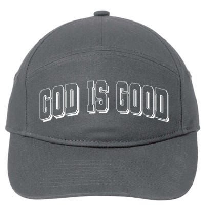 God Is Good Sports University Style Logo 7-Panel Snapback Hat