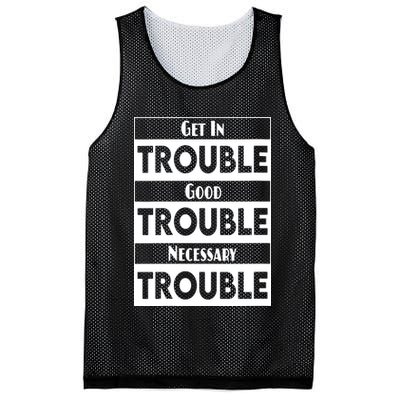 Get In Good Necessary Trouble Civil Rights Social Justice Mesh Reversible Basketball Jersey Tank