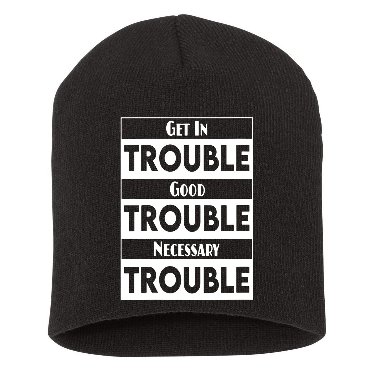 Get In Good Necessary Trouble Civil Rights Social Justice Short Acrylic Beanie