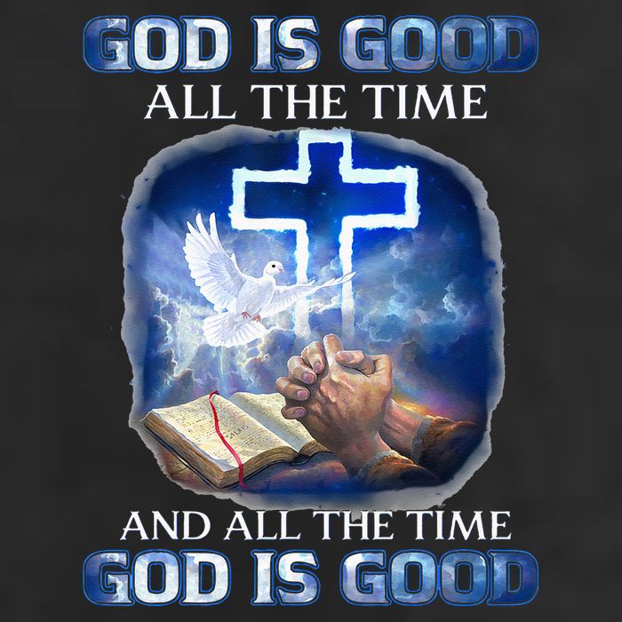 God Is Good All The Time Christian Cross Jesus Quote Cool Comfort Performance Bucket Hat
