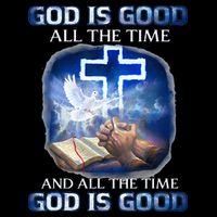 God Is Good All The Time Christian Cross Jesus Quote Bucket Hat
