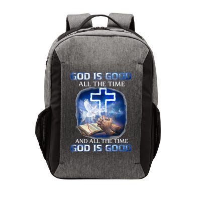 God Is Good All The Time Christian Cross Jesus Quote Vector Backpack
