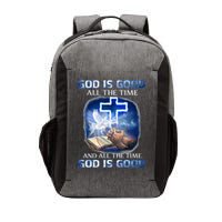 God Is Good All The Time Christian Cross Jesus Quote Vector Backpack