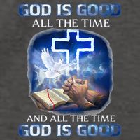 God Is Good All The Time Christian Cross Jesus Quote Vector Backpack
