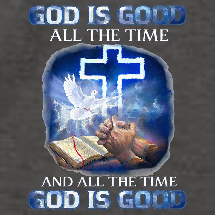 God Is Good All The Time Christian Cross Jesus Quote Vector Backpack