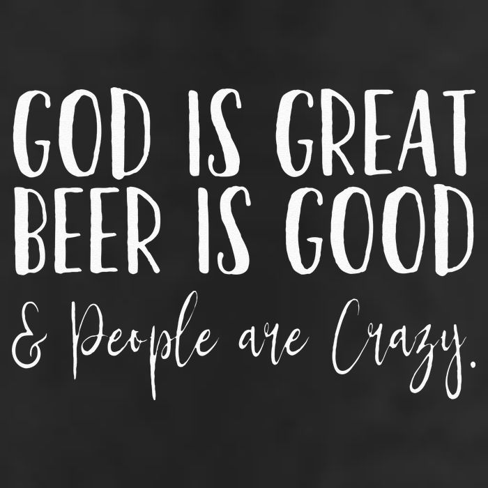 God is great beer is good and people are crazy Adult Drive Performance Visor