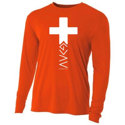 God Is Greater Than Highs And Lows Romans 8 28 Cooling Performance Long Sleeve Crew