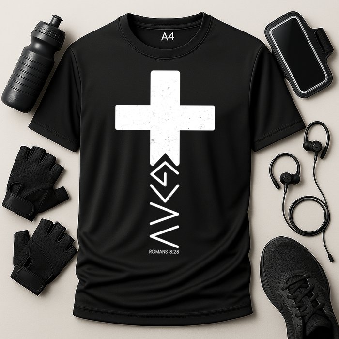 God Is Greater Than Highs And Lows Romans 8 28 Performance Shirt