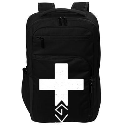 God Is Greater Than Highs And Lows Romans 8 28 Impact Tech Backpack