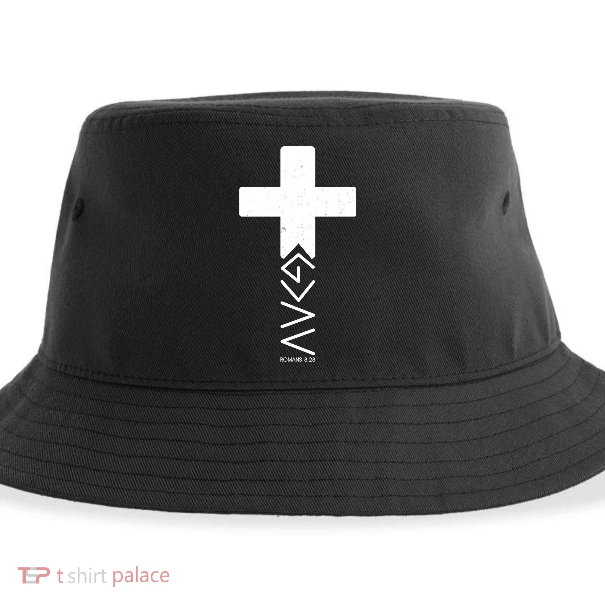 God Is Greater Than Highs And Lows Romans 8 28 Sustainable Bucket Hat
