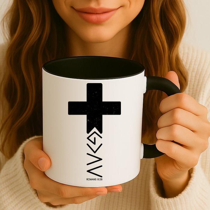 God Is Greater Than Highs And Lows Romans 8 28 Mug