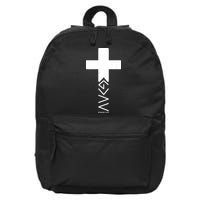 God Is Greater Than Highs And Lows Romans 8 28 16 in Basic Backpack