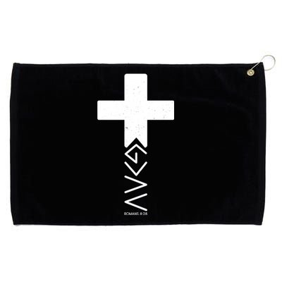 God Is Greater Than Highs And Lows Romans 8 28 Grommeted Golf Towel