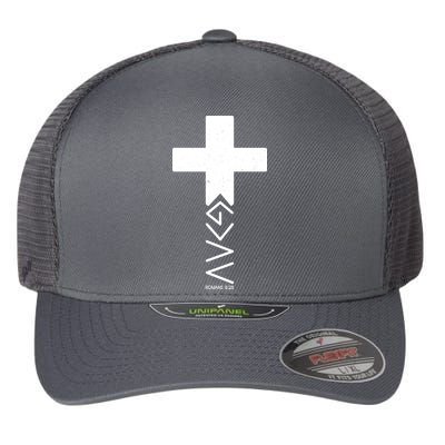 God Is Greater Than Highs And Lows Romans 8 28 Flexfit Unipanel Trucker Cap