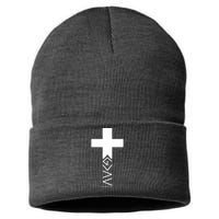 God Is Greater Than Highs And Lows Romans 8 28 Sustainable Knit Beanie