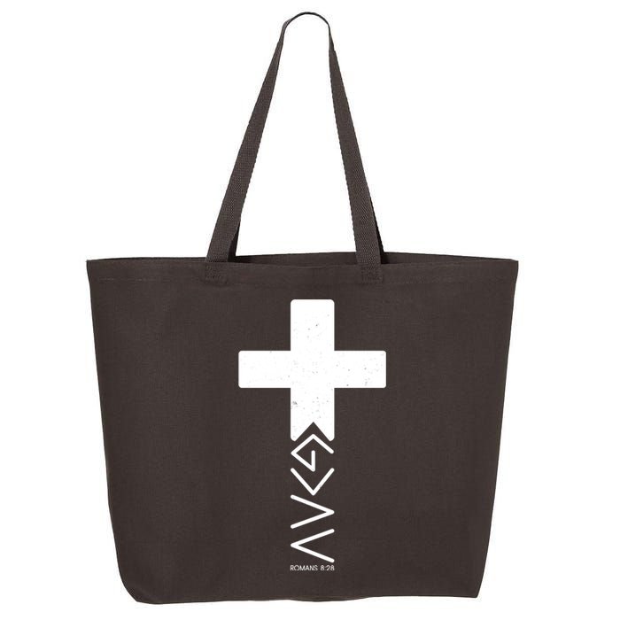 God Is Greater Than Highs And Lows Romans 8 28 25L Jumbo Tote