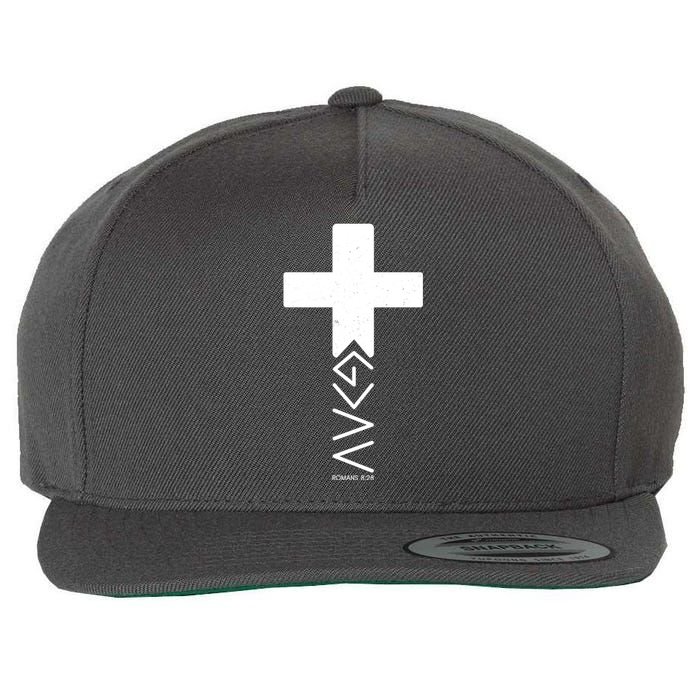 God Is Greater Than Highs And Lows Romans 8 28 Wool Snapback Cap