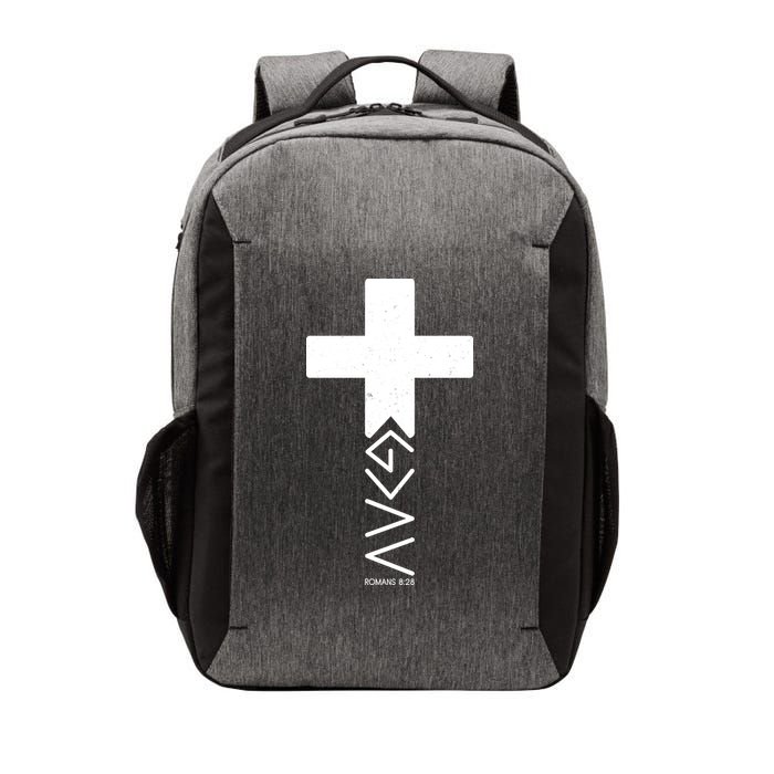 God Is Greater Than Highs And Lows Romans 8 28 Vector Backpack
