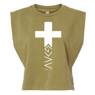 God Is Greater Than Highs And Lows Romans 8 28 Garment-Dyed Women's Muscle Tee