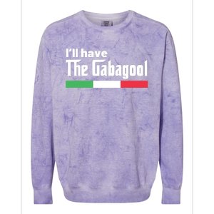 Gabagool Italy Gifts For Italians Capicola NJ New Jersey Colorblast Crewneck Sweatshirt