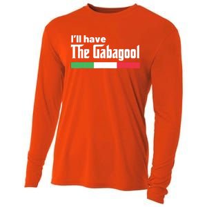 Gabagool Italy Gifts For Italians Capicola NJ New Jersey Cooling Performance Long Sleeve Crew