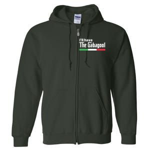 Gabagool Italy Gifts For Italians Capicola NJ New Jersey Full Zip Hoodie