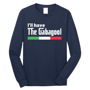 Gabagool Italy Gifts For Italians Capicola NJ New Jersey Long Sleeve Shirt