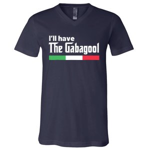 Gabagool Italy Gifts For Italians Capicola NJ New Jersey V-Neck T-Shirt