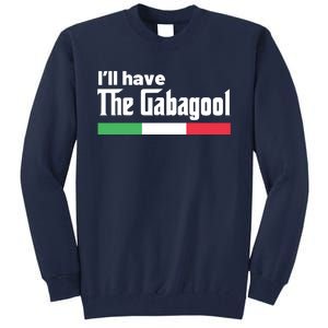 Gabagool Italy Gifts For Italians Capicola NJ New Jersey Tall Sweatshirt