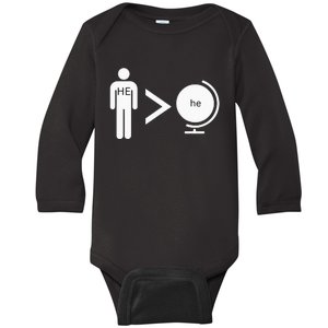 Greater Is He In Me Than He That Is In World Christian Baby Long Sleeve Bodysuit