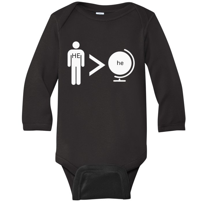 Greater Is He In Me Than He That Is In World Christian Baby Long Sleeve Bodysuit