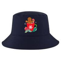 Gingerbread In Hot Cocoa Mug Christmas Holiday Fun Costume Cool Comfort Performance Bucket Hat