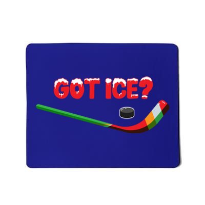 Got Ice Hockey Stick Christmas Holiday Xmas Funny Gift Mousepad