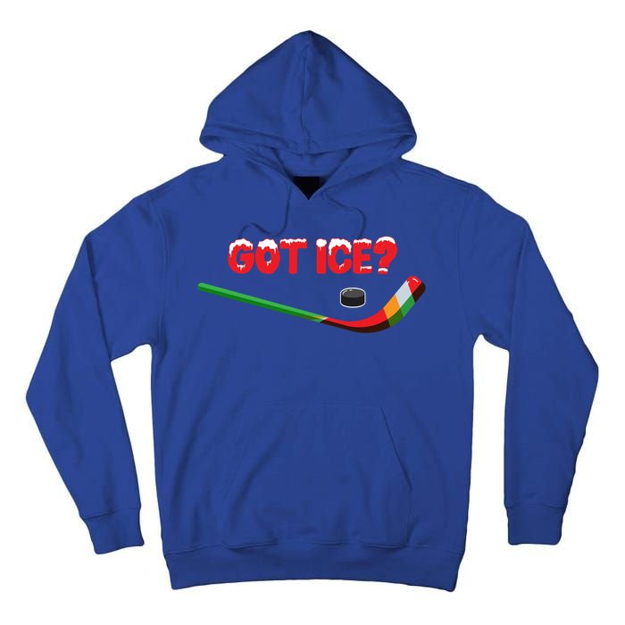 Got Ice Hockey Stick Christmas Holiday Xmas Funny Gift Tall Hoodie