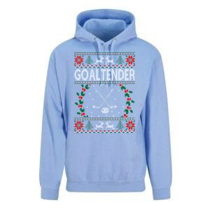 Goaltender Ice Hockey Sports Christmas Ugly Gift Unisex Surf Hoodie