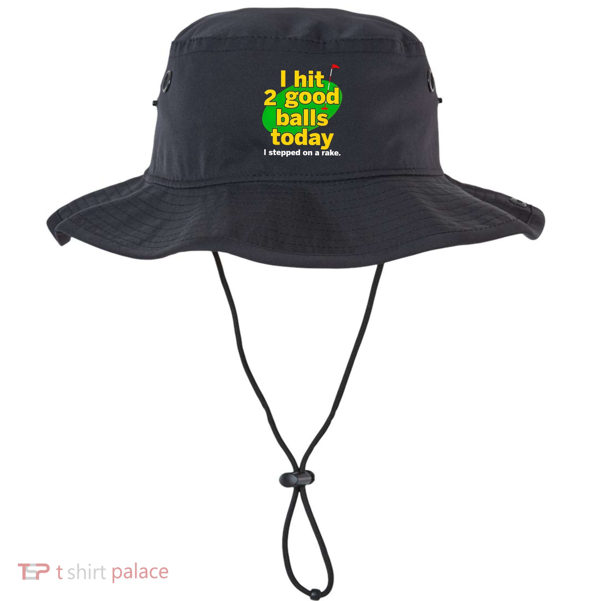 Golf I Hit 2 Good Balls Today I Stepped On A Rake Bucket Hat