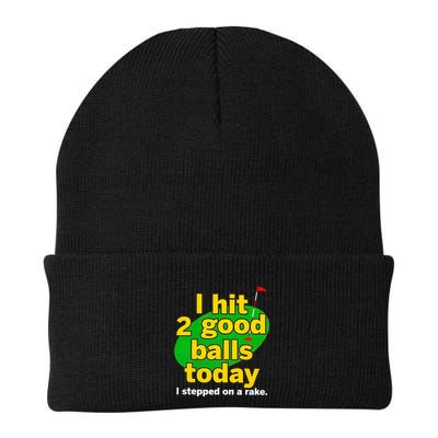 Golf I Hit 2 Good Balls Today I Stepped On A Rake Beanie