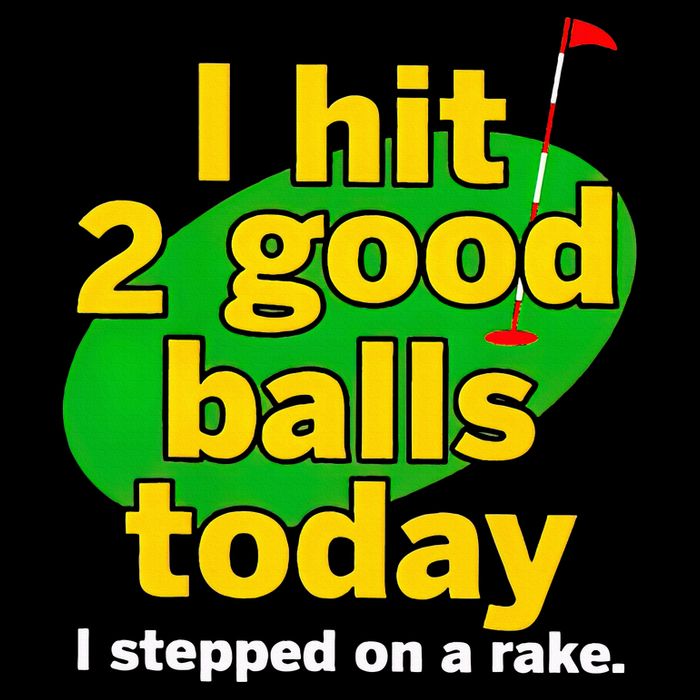 Golf I Hit 2 Good Balls Today I Stepped On A Rake Wool Snapback Cap