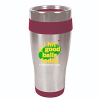 Golf I Hit 2 Good Balls Today I Stepped On A Rake 16oz Travel Tumbler