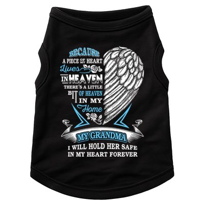 Grandma In Heaven Forever In My Heart In Memory Of Grandma Gift Doggie Tank