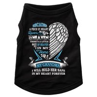 Grandma In Heaven Forever In My Heart In Memory Of Grandma Gift Doggie Tank