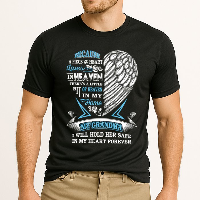 Grandma In Heaven Forever In My Heart In Memory Of Grandma Gift Performance Shirt