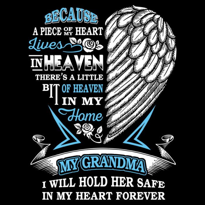 Grandma In Heaven Forever In My Heart In Memory Of Grandma Gift Performance Shirt