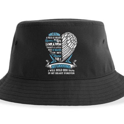 Grandma In Heaven Forever In My Heart In Memory Of Grandma Gift Sustainable Bucket Hat