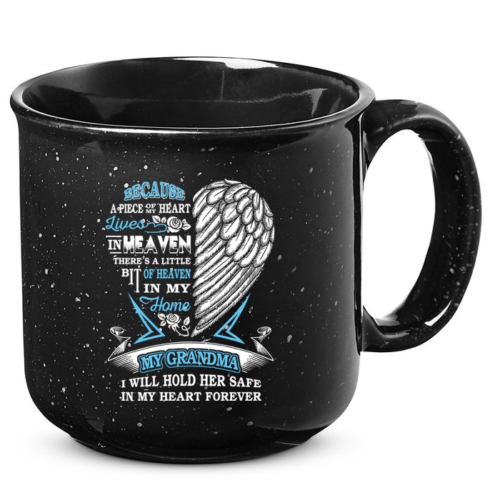 Grandma In Heaven Forever In My Heart In Memory Of Grandma Gift 15oz Campfire Ceramic Mug