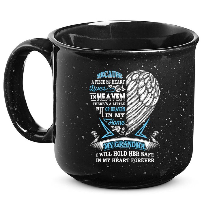 Grandma In Heaven Forever In My Heart In Memory Of Grandma Gift 15oz Campfire Ceramic Mug