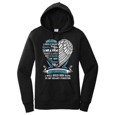 Grandma In Heaven Forever In My Heart In Memory Of Grandma Gift Women's Pullover Hoodie
